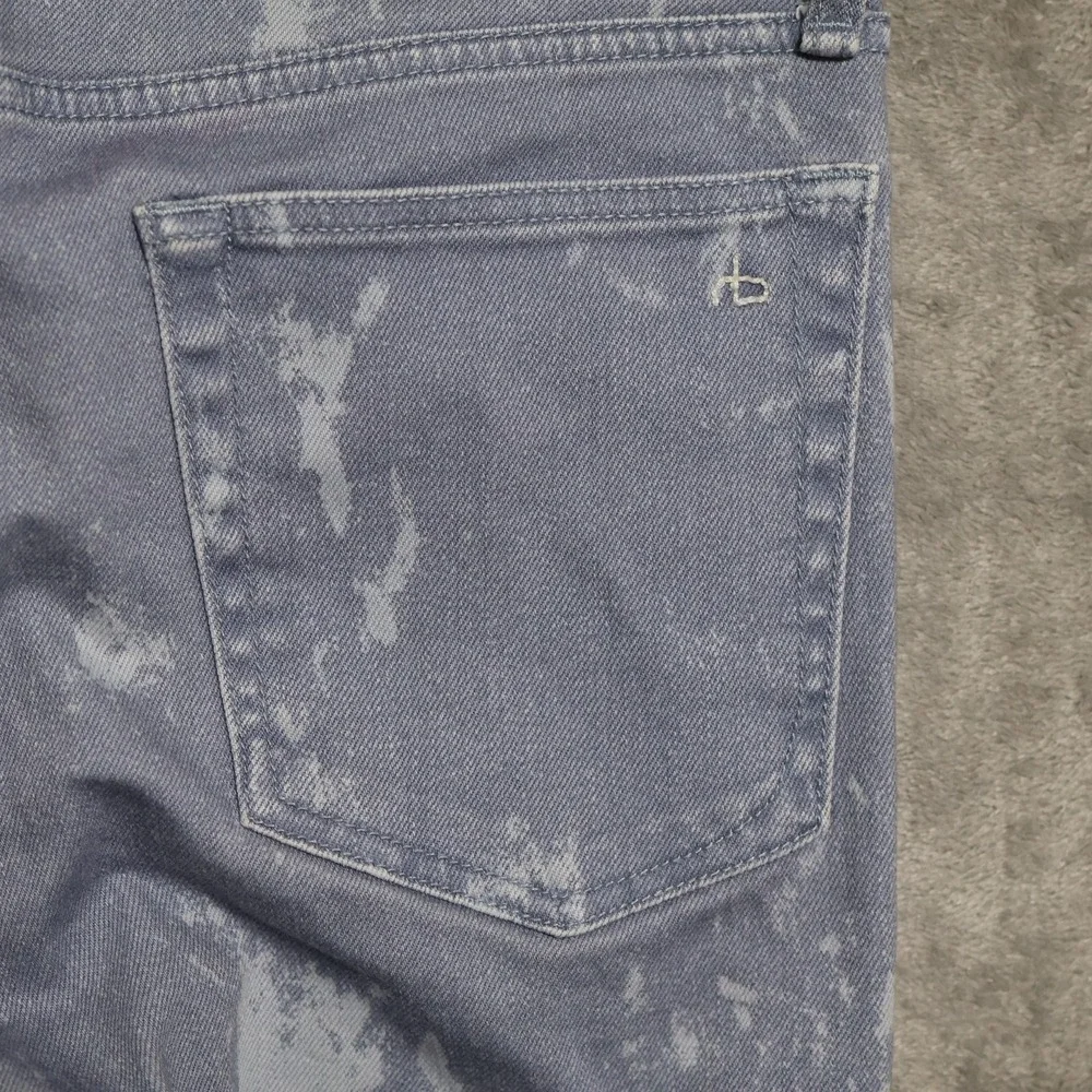Rag & Bone Jeans Mens 32x32 French Blue Fit 1 Skinny Acid Wash Stretch Slim